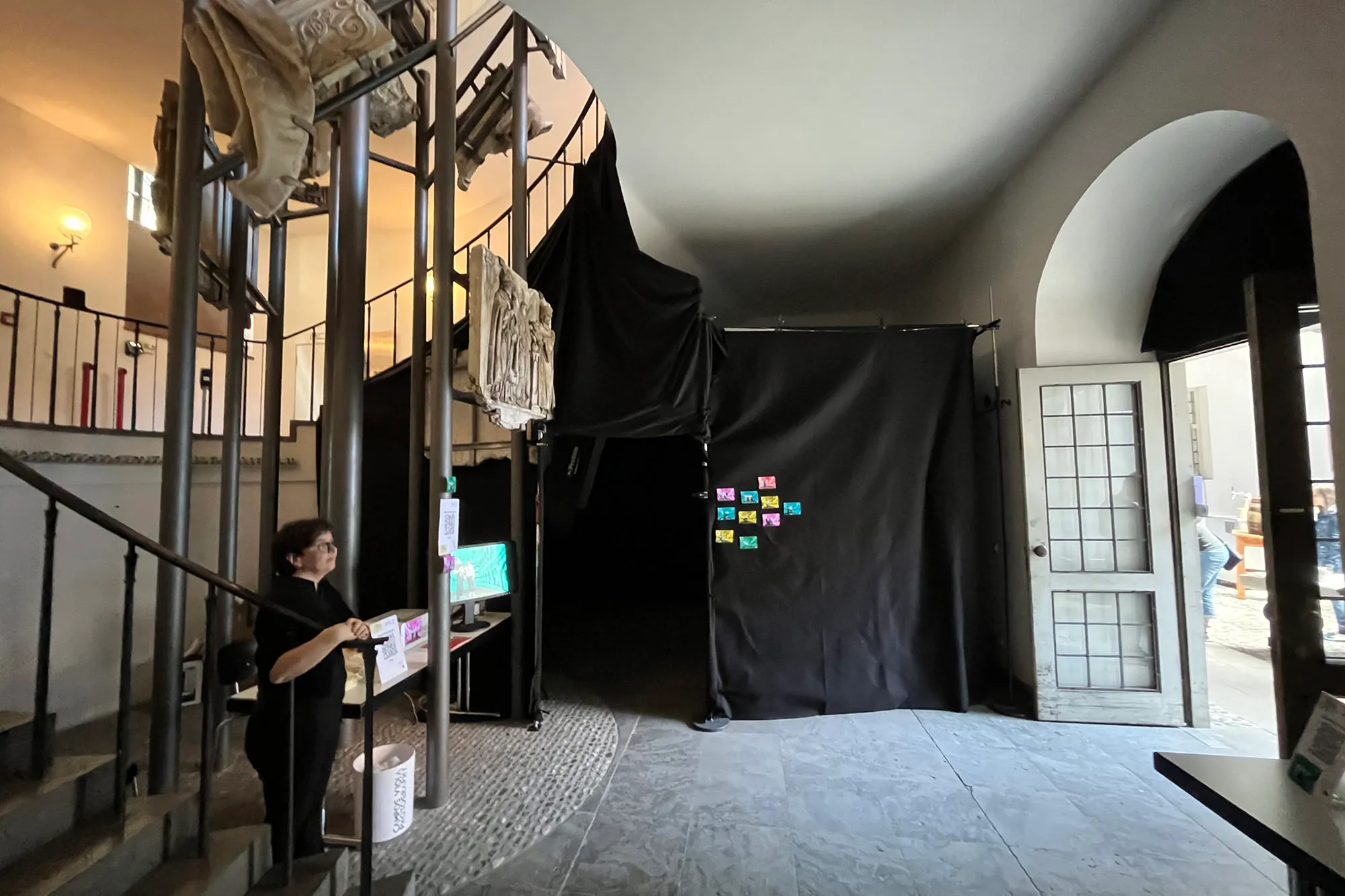 Lichtmalerei mit Pixelstick Lightpainting beim Denkmalsommer in der Alten Münze