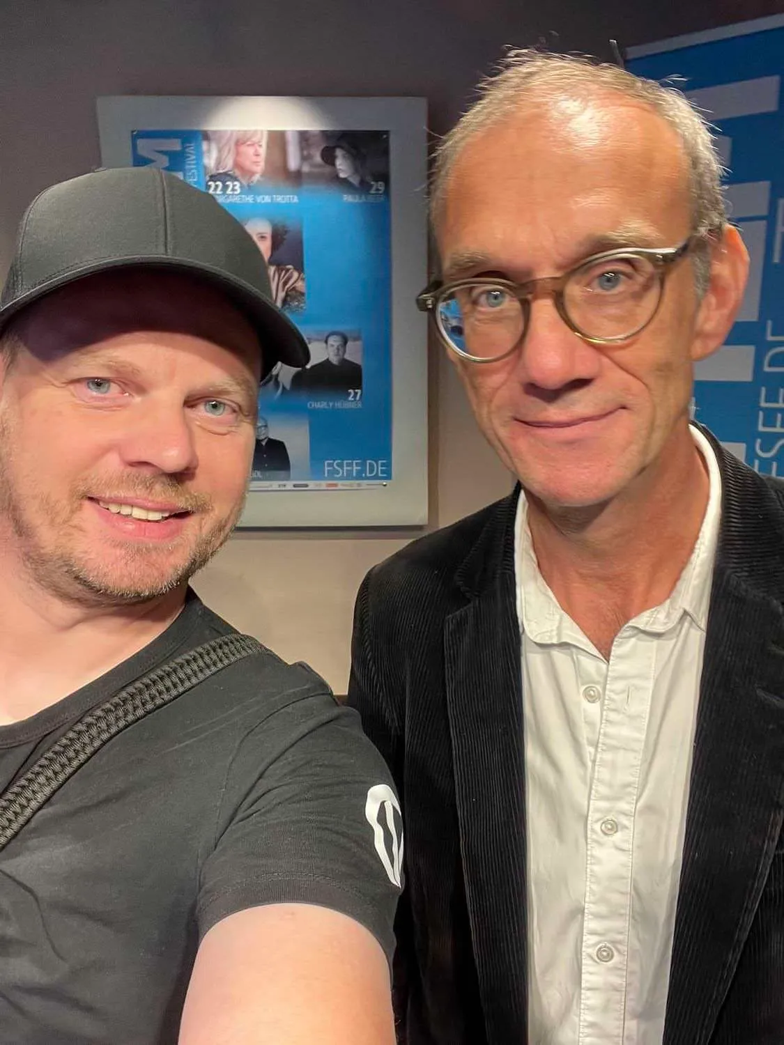 Selfie mit Frank Griebe bei der Preisverleihung "Kammera Preis FSFF" 2023